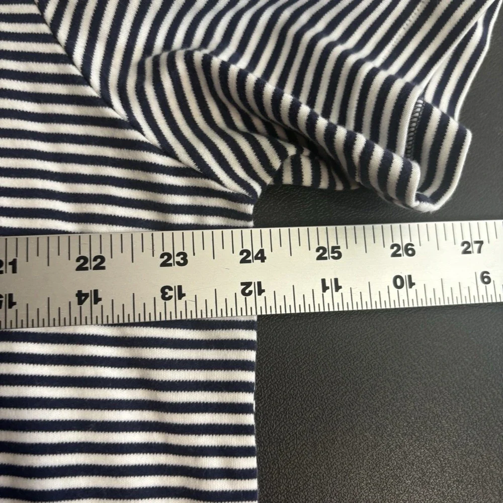Polo By Ralph Lauren Men's Polo-Navy/White Stripe- Classic Fit XL. Cotton‎